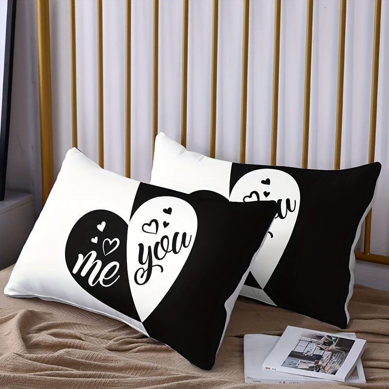 Heart Charm 3-Piece Duvet Cover Set