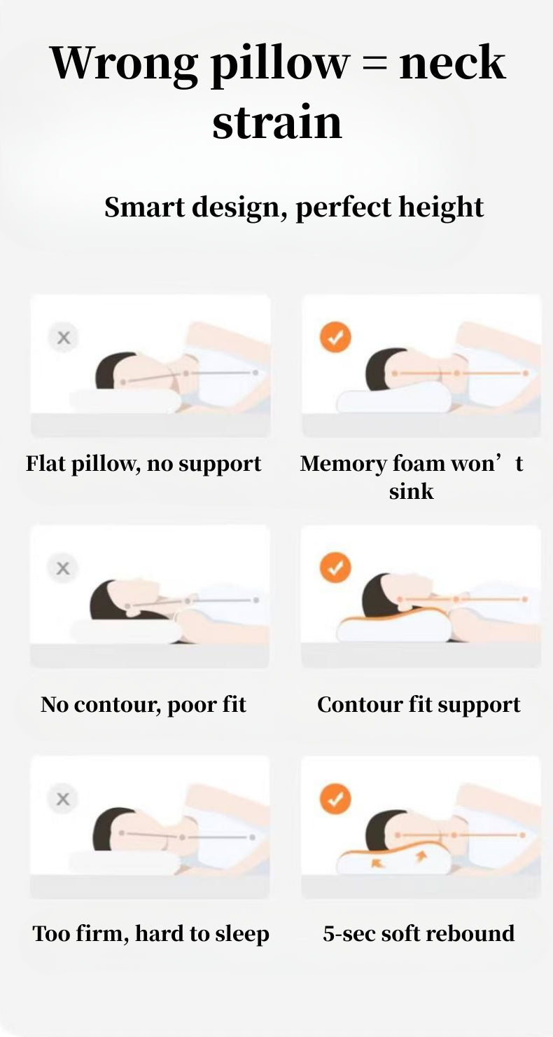 Zero-Pressure Memory Foam Pillow