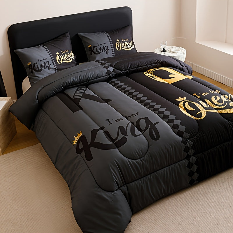 Crown Block 3-Piece Quilt Set