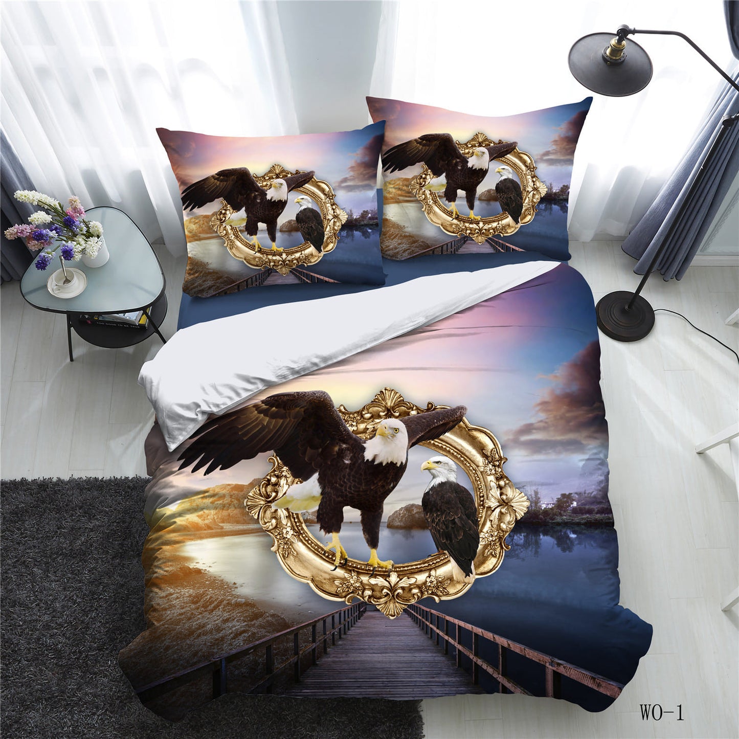 Cloudrest 3-Piece Digital Print Duvet Cover Set