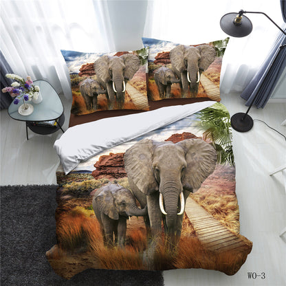 Cloudrest 3-Piece Digital Print Duvet Cover Set
