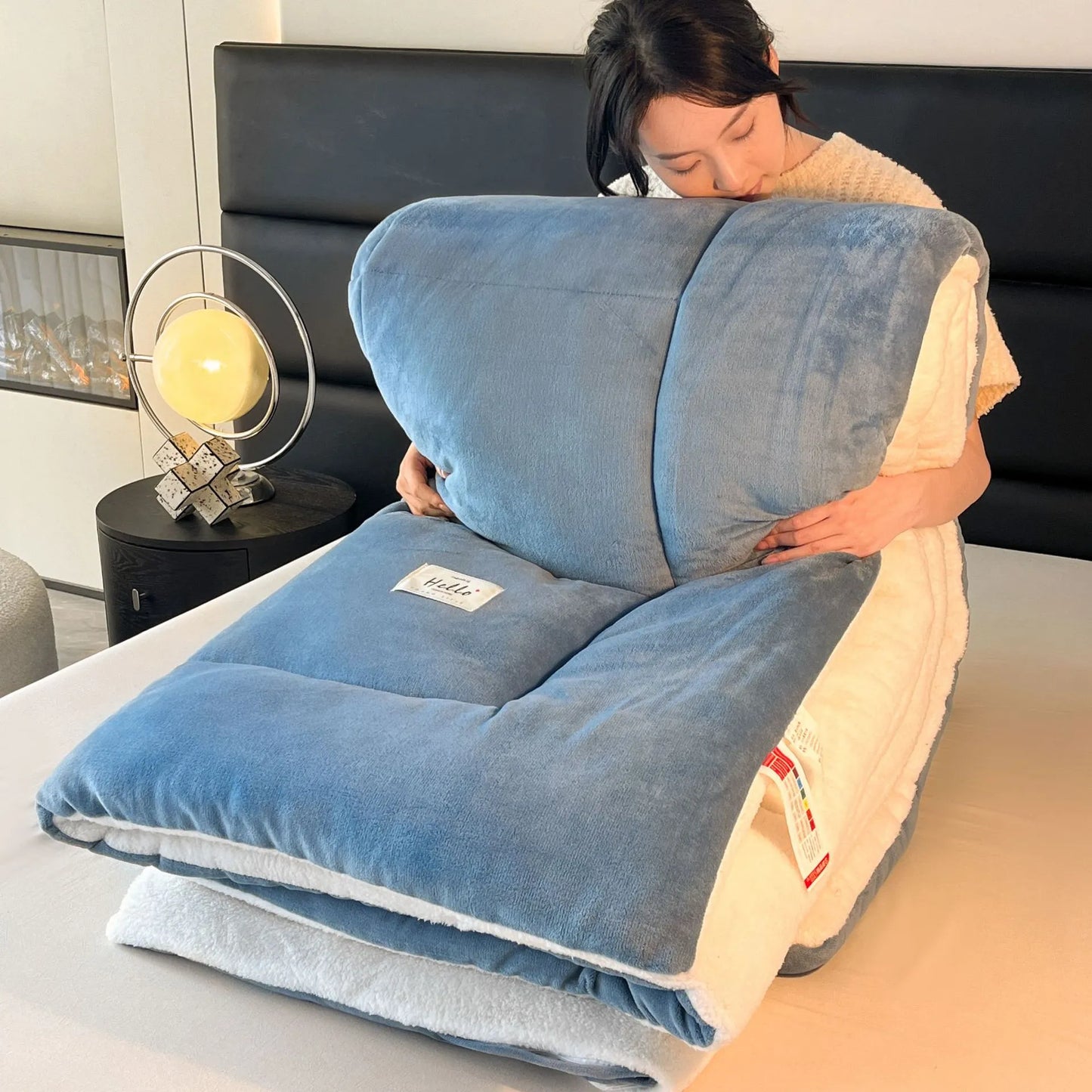 Plush Grid Comforter