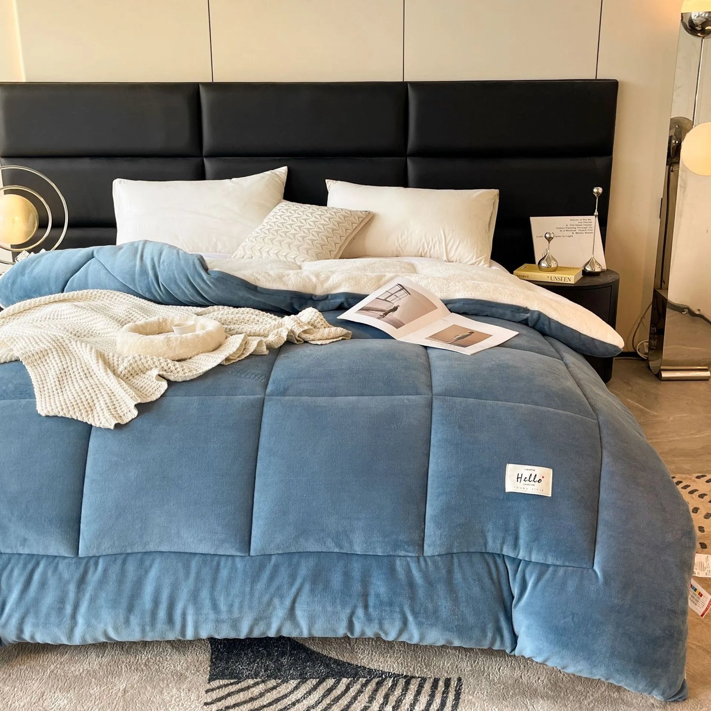 Plush Grid Comforter