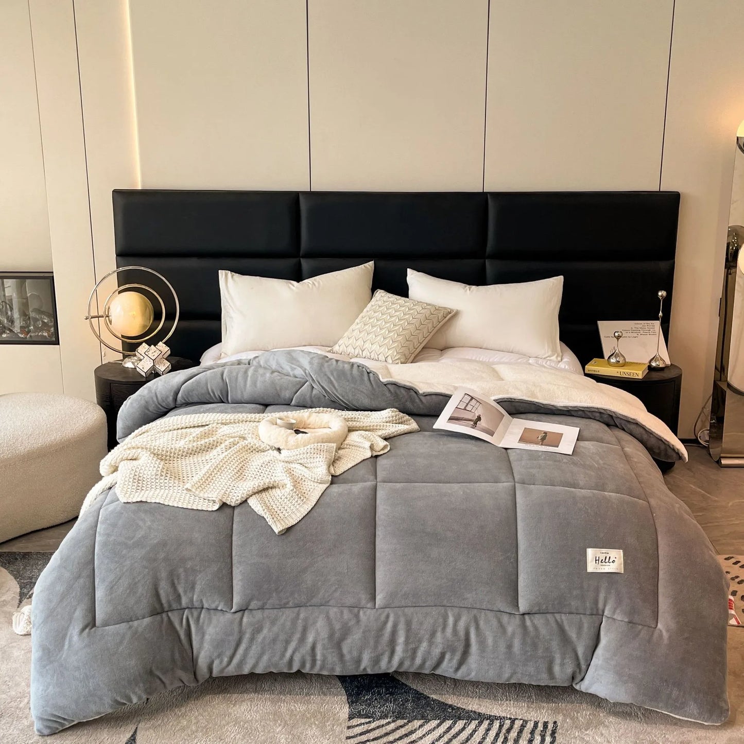 Plush Grid Comforter