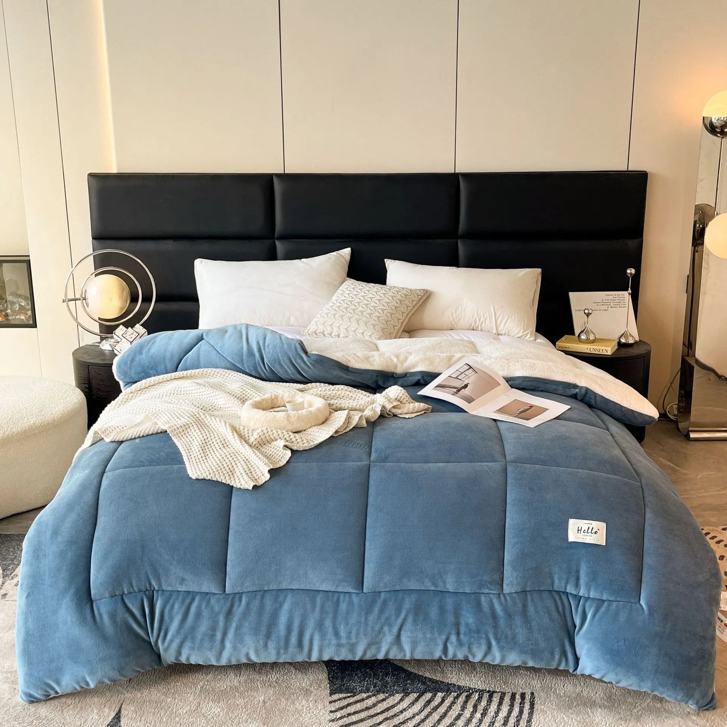 Plush Grid Comforter