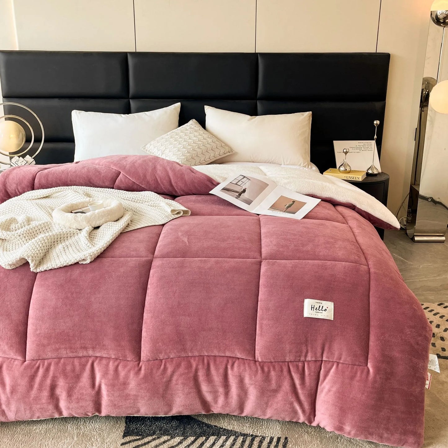 Plush Grid Comforter