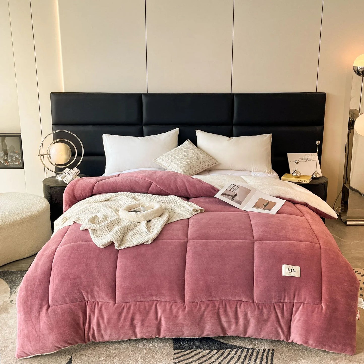 Plush Grid Comforter